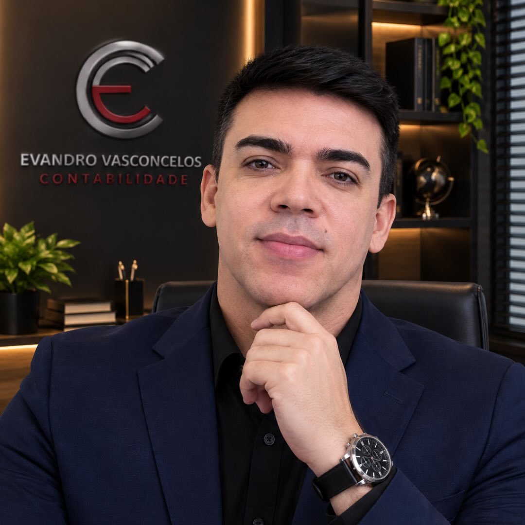 Evandro Vasconcelos, contador, em seu escritório